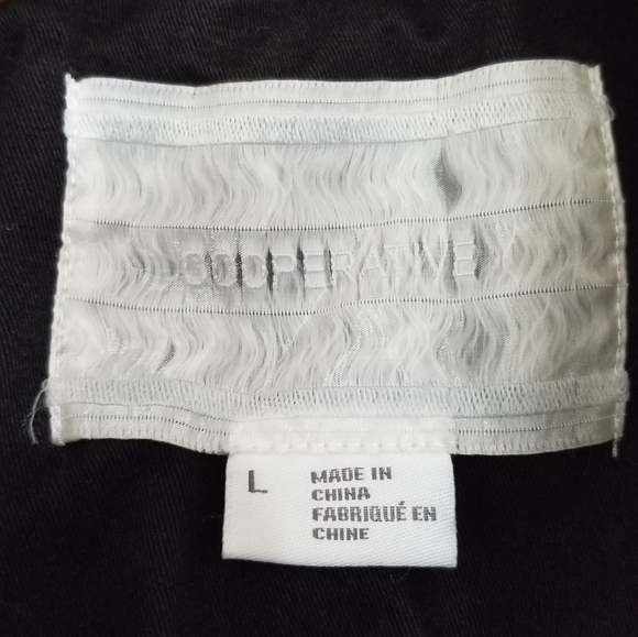 Urban Outfitters Cooperative Black Hooded Coat Size Large - Picture 7 of 8